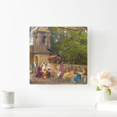 Picnic en la Quinta da Regaleira スクエア壁時計 (ホーム)