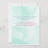 Picnic Garden Seeds of Love – Baby Shower 招待状 (裏面)