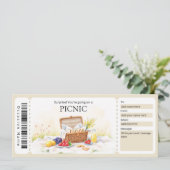 Picnic Gift Certificate 招待状 (スタンド正面)