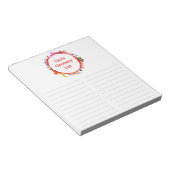 Picnic Illustration CUSTOM Grocery Shopping List ノートパッド (アングル)