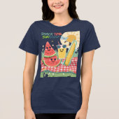 Picnic Pals – Summer Snack Squad トライブレンドＴシャツ (正面)