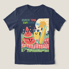 Picnic Pals – Summer Snack Squad トライブレンドＴシャツ