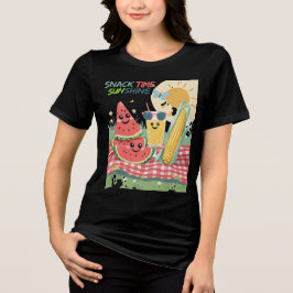 Picnic Pals – Summer Snack Squad トライブレンドＴシャツ