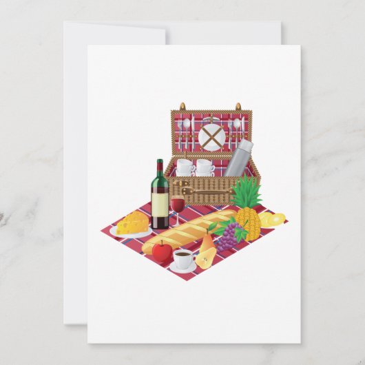 Picnic Time 招待状 (正面)