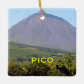 Pico山のアゾレスのクリスマスのオーナメント セラミックオーナメント (正面)