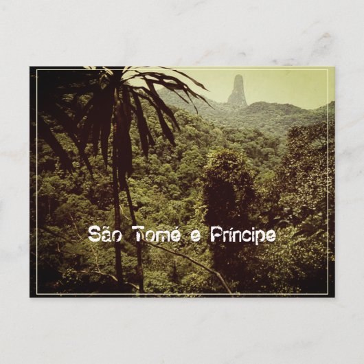 Pico Cão Grande - São Tomé und Príncipe ポストカード (正面)