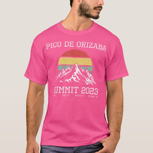 Pico De Orizaba Summit 2023サンハイクメキシコ Tシャツ (正面)