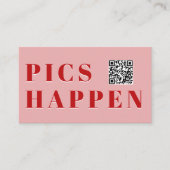 Pics happen! 写真 QRコード ウェディング エンクロージャーカード (正面)
