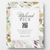  PICS HAPPEN! Modern Spring Wedding QR CodeGallery フォトプラーク (正面)