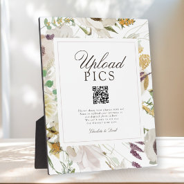  PICS HAPPEN! Modern Spring Wedding QR CodeGallery フォトプラーク