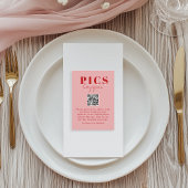 Pics happen! Photo, QR-Code, Wedding エンクロージャーカード