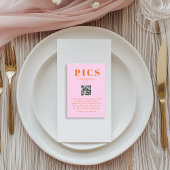 Pics happen! Photo, QR-Code, Wedding エンクロージャーカード