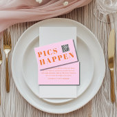 Pics happen! Photo, QR-Code, Wedding エンクロージャーカード