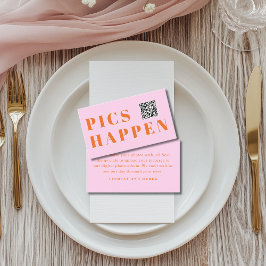 Pics happen! Photo, QR-Code, Wedding エンクロージャーカード