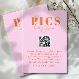 Pics happen! Photo, QR-Code, Wedding エンクロージャーカード