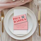Pics happen! Photo, QR-Code, Wedding エンクロージャーカード