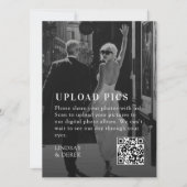 PICS HAPPEN!QRコードの太字のトレンドの写真の結婚式 (正面)