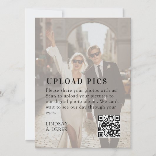 PICS HAPPEN!QR Code Bold Photo Wedding Gallery (正面)