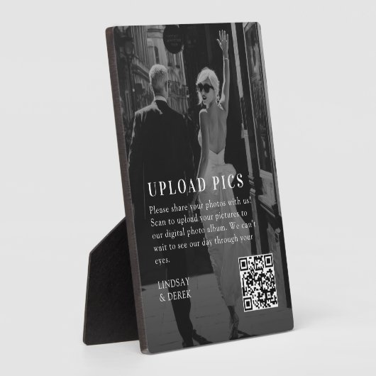 PICS HAPPEN!QR Code Bold Wedding Photo Gallery フォトプラーク (側面)