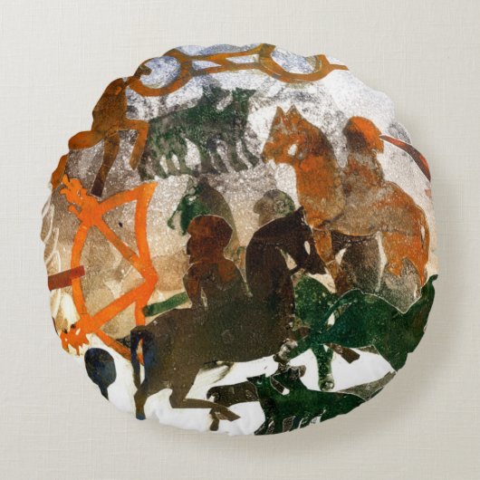 Pictish伝統 ラウンドクッション (正面)