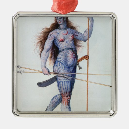Pictish女性 メタルオーナメント (正面)