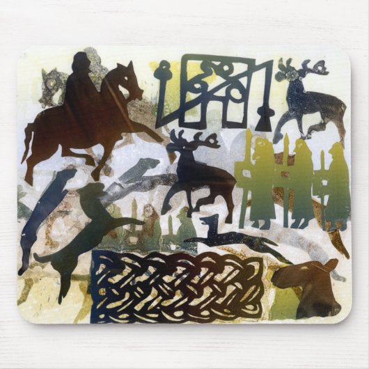 Pictish記号および綴じひも マウスパッド (正面)