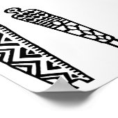 Pictograph Men-BW ポスター (角)
