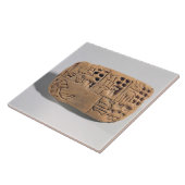 pictographic銘刻文字、Protoliteratが付いているタブレット タイル (側面)