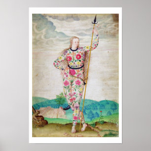 Picts、c.1585の若い娘(w/cおよびgou ポスター