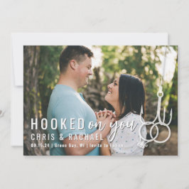 Picture Fishing Hook Wedding Rings Save the Date セーブザデート