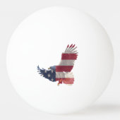 Picture of American flag with eagle  usa eagle   f 卓球ボール (裏面)
