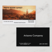 Picture of Desert Sunset Business Card 名刺 (正面/裏面)