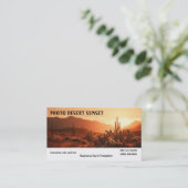 Picture of Desert Sunset Business Card 名刺 (スタンド正面)
