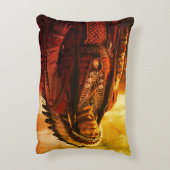 Picture of Native American Indian Tribe Shoulder アクセントクッション (裏面(縦))