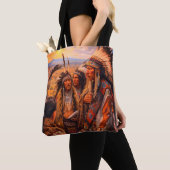 Picture of Native American Indian Tribe Shoulder トートバッグ (クローズアップ)
