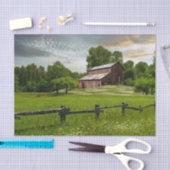 Picture Perfect Barn Nestled in a Summer Meadow 薄葉紙 (クラフト)