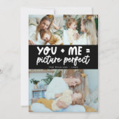 Picture Perfect Black Photo Valentines Day シーズンカード (正面)