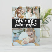 Picture Perfect Black Photo Valentines Day シーズンカード (スタンド正面)