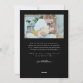 Picture Perfect Black Photo Valentines Day シーズンカード (裏面)