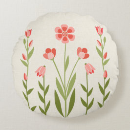 Picture Perfect Garden Floral  – Sage & Blush ラウンドクッション
