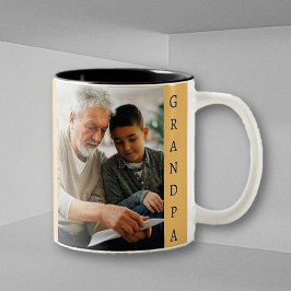 Picture perfect gift for Grandpa ツートーンマグカップ