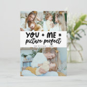 Picture Perfect White Photo Valentines Day Card シーズンカード (スタンド正面)