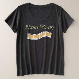 Picture Worthy T-Shirt プラスサイズTシャツ