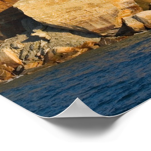 Pictured Rocks National Lakeshore, Michigan ポスター (角)