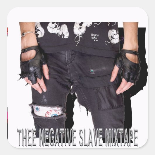 PICTUREPLANE - 'THE NEGATIVE SLAVE MIXTAPE' スクエアシール (正面)