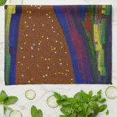 Picturesque Multicolored Landscape Kitchen Towel キッチンタオル (折り畳み)