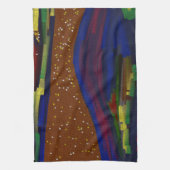 Picturesque Multicolored Landscape Kitchen Towel キッチンタオル (縦)