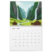 Picturesque rural landscape カレンダー (3月 2027)