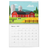 Picturesque rural landscape カレンダー (2月 2027)