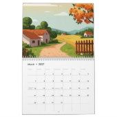 Picturesque rural landscape カレンダー (3月 2027)